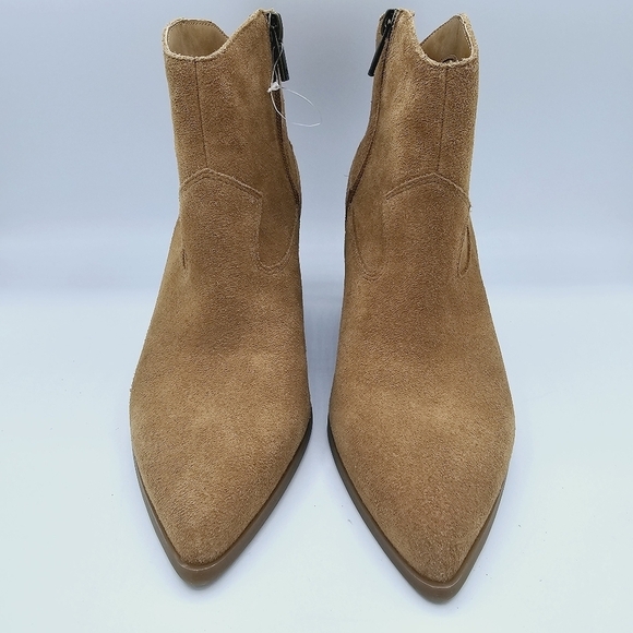 Lucky Brand Ellamy Heeled Pointy Toe Suede Ankle Boots NWOT size 6.5 - Picture 3 of 12